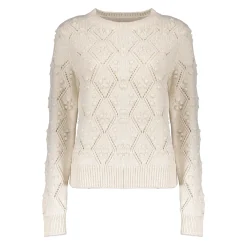 Truien & Vesten*Geisha Fashion Geisha Dames Ajour Trui Met Dots 44571-70 off-white
