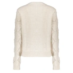 Truien & Vesten*Geisha Fashion Geisha Dames Ajour Trui Met Dots 44571-70 off-white