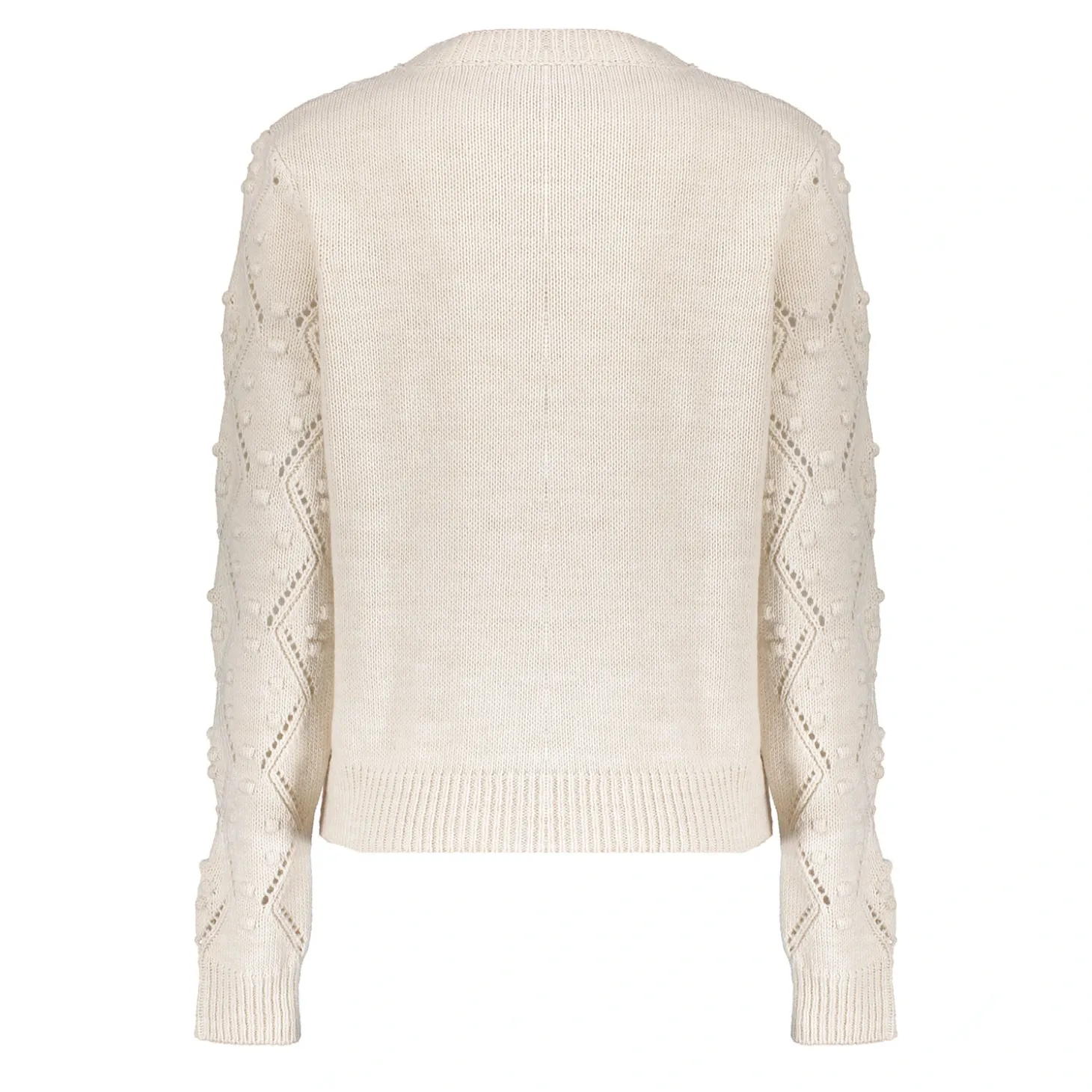 Truien & Vesten*Geisha Fashion Geisha Dames Ajour Trui Met Dots 44571-70 off-white