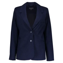 Jasjes & Blazers*Geisha Fashion Geisha Dames Blazer Met Pinstripe 45525-10 indigo