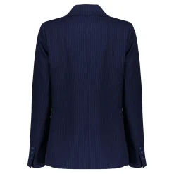 Jasjes & Blazers*Geisha Fashion Geisha Dames Blazer Met Pinstripe 45525-10 indigo
