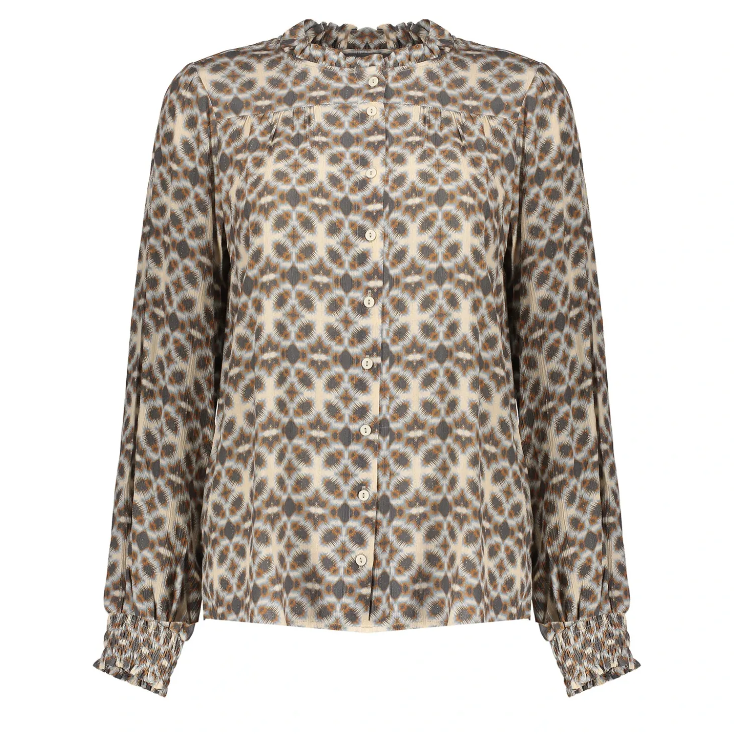 Blouses*Geisha Fashion Geisha Dames Blouse 43708-20 anthracite