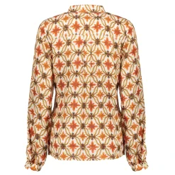 Blouses*Geisha Fashion Geisha Dames Blouse Met Bloemenprint En Lurex 43697-20 off-white
