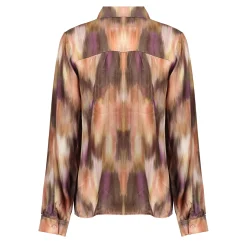 Blouses*Geisha Fashion Geisha Dames Blouse Met Grafische Print 43668-20 mauve