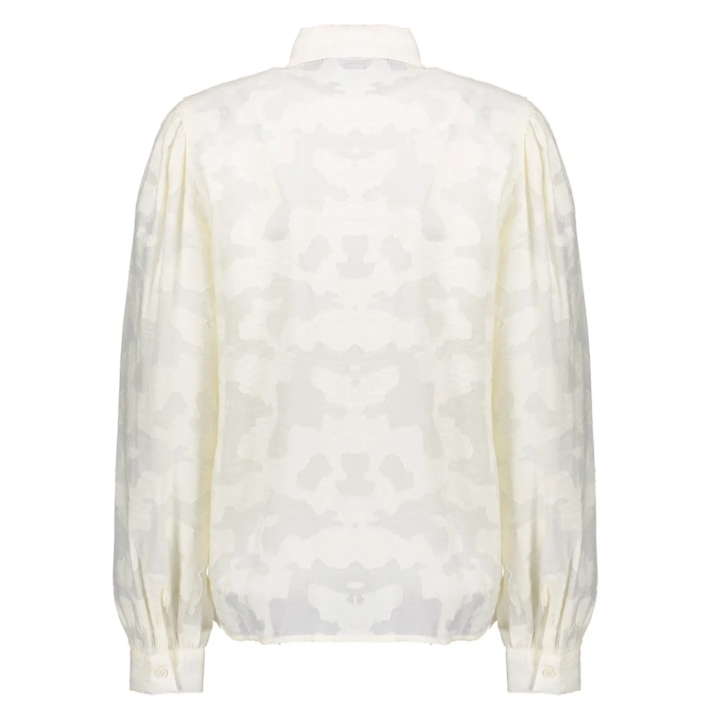 Blouses*Geisha Fashion Geisha Dames Blouse Met Print 43652-47 off-white