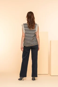 Truien & Vesten*Geisha Fashion Geisha Dames Bohemian Spencer 44552-23 off-white