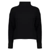 Truien & Vesten*Geisha Fashion Geisha Dames Boxy Gebreide Trui 44500-10 zwart