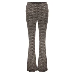 Broeken*Geisha Fashion Geisha Dames Broek Met Minimal Print 41552-70 zwart
