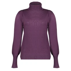 Truien & Vesten*Geisha Fashion Geisha Dames Coltrui Met Pofmouwen 44566-14 mauve