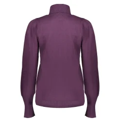 Truien & Vesten*Geisha Fashion Geisha Dames Coltrui Met Pofmouwen 44566-14 mauve