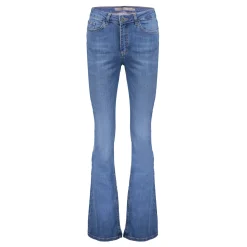 Broeken | Denim*Geisha Fashion Geisha Dames Duurzame Flared Jeans 41600-50 BELLE blue denim