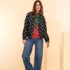 Jasjes & Blazers*Geisha Fashion Geisha Dames Gebloemd Jasje 45623-20 zwart