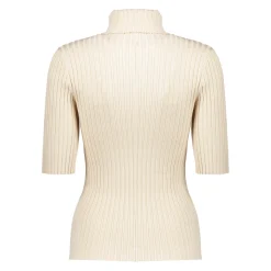 Tops & T-shirts*Geisha Fashion Geisha Dames Geribde Top 44570-14 off-white