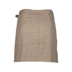 Rokken*Geisha Fashion Geisha Dames Getailleerde Rok Met Checkered Print 46520-10 sand