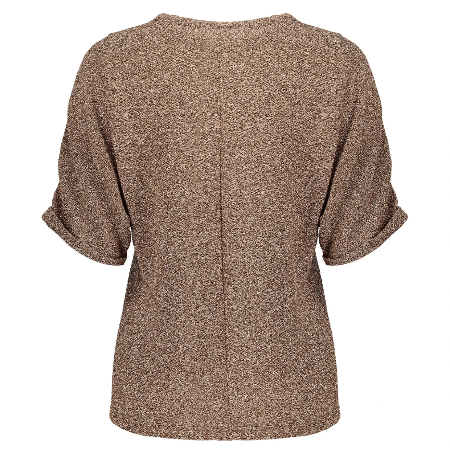 Tops & T-shirts*Geisha Fashion Geisha Dames Glitter Pullover Met Korte Mouwen 42661-20 gold