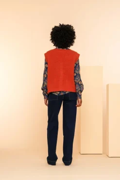 Broeken | Denim*Geisha Fashion Geisha Dames High Loose Jeans 41620-99 dark blue denim