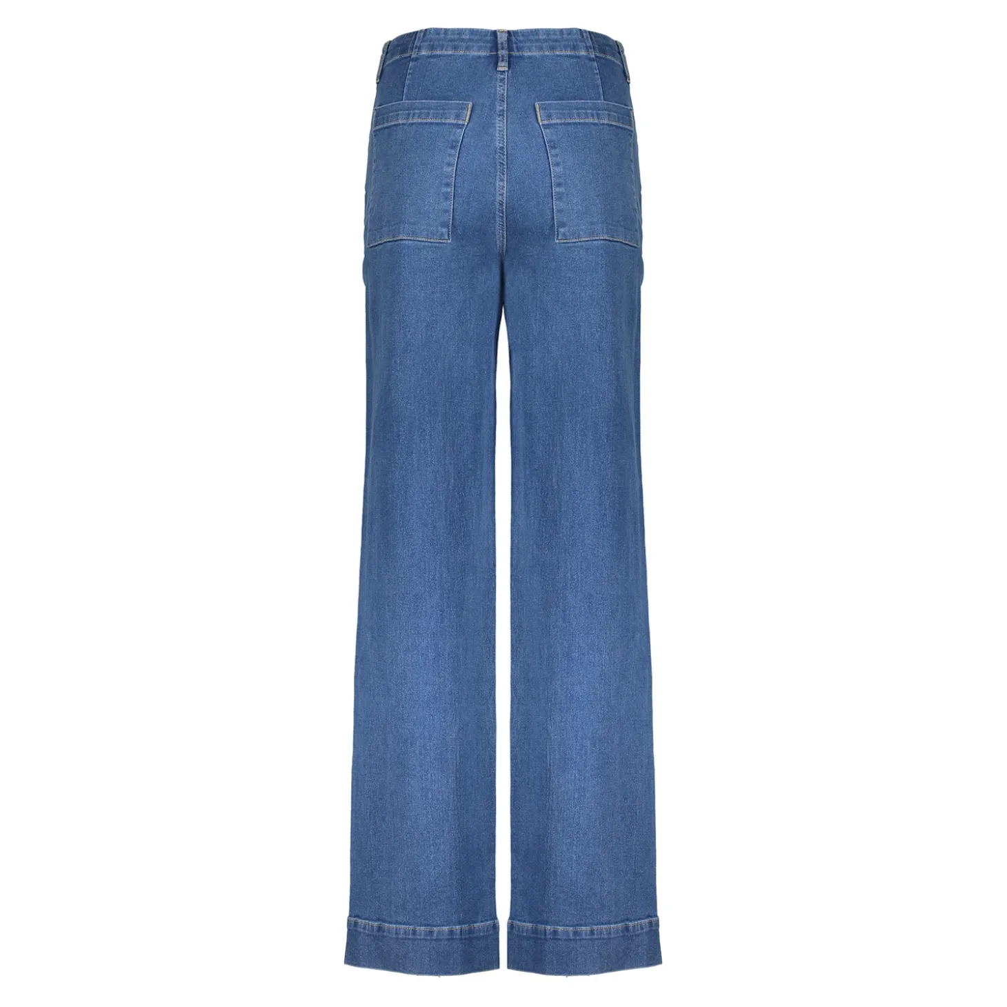 Denim | Broeken*Geisha Fashion Geisha Dames High Loose Jeans 41620-99 mid blue denim