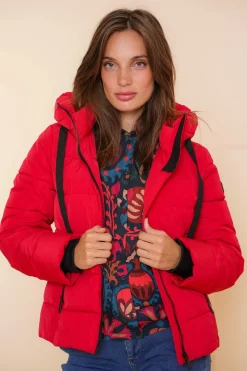 Jassen & Jacks*Geisha Fashion Geisha Dames Korte Pufferjas 48553-12 zwart
