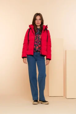 Jassen & Jacks*Geisha Fashion Geisha Dames Korte Pufferjas 48553-12 zwart