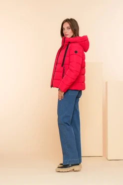 Jassen & Jacks*Geisha Fashion Geisha Dames Korte Pufferjas 48553-12 zwart
