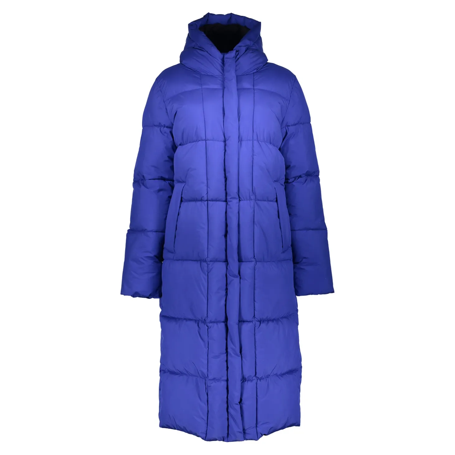 Jassen & Jacks*Geisha Fashion Geisha Dames Lange Warme Pufferjas 48515-21 cobalt