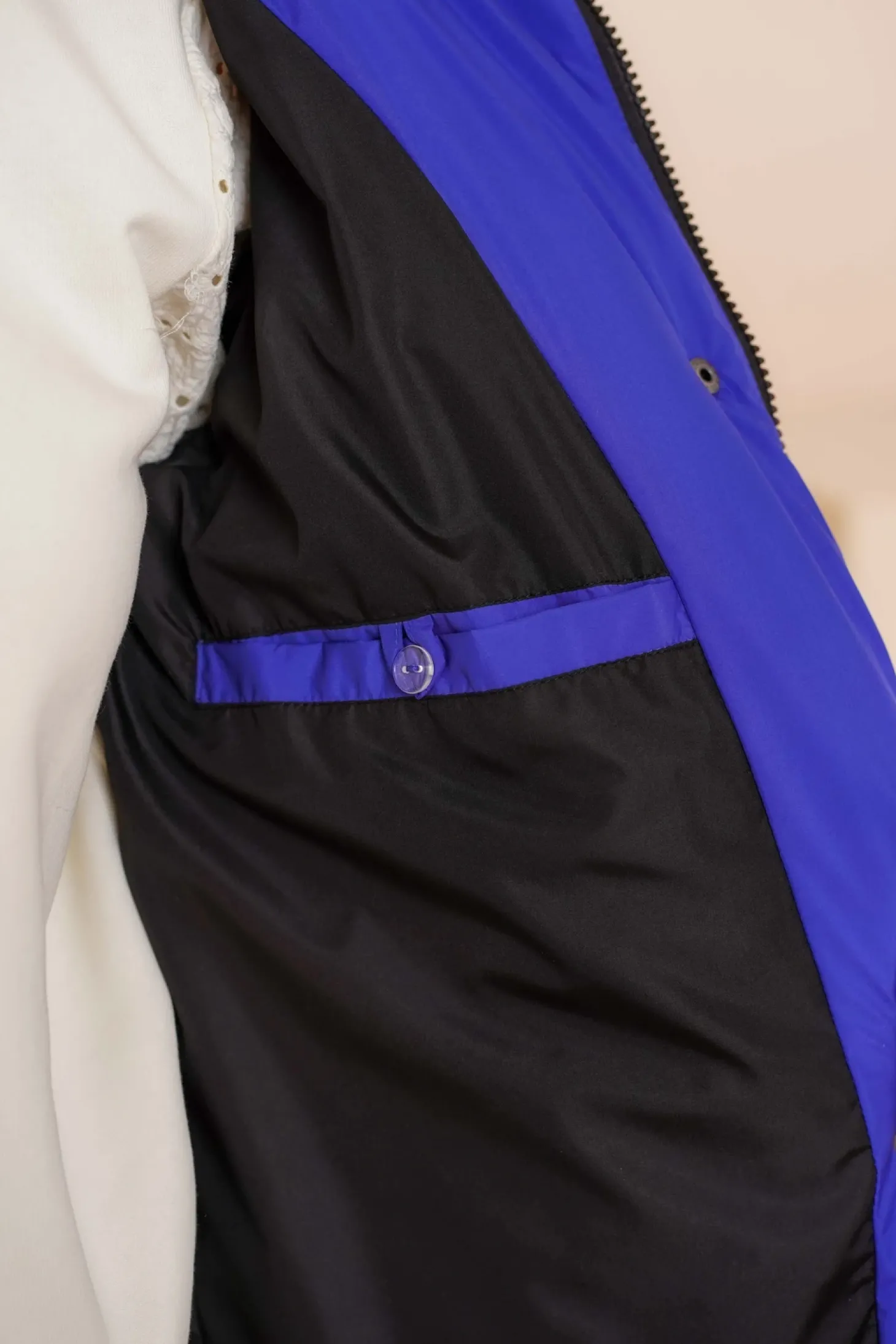 Jassen & Jacks*Geisha Fashion Geisha Dames Lange Warme Pufferjas 48515-21 cobalt