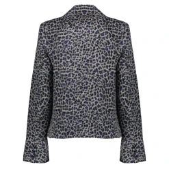 Jasjes & Blazers*Geisha Fashion Geisha Dames Leopard Blazer 45509-10 grijs