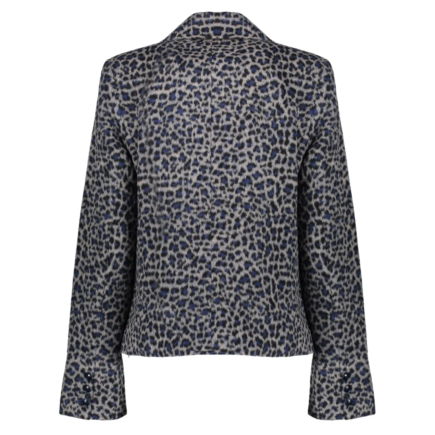 Jasjes & Blazers*Geisha Fashion Geisha Dames Leopard Blazer 45509-10 grijs