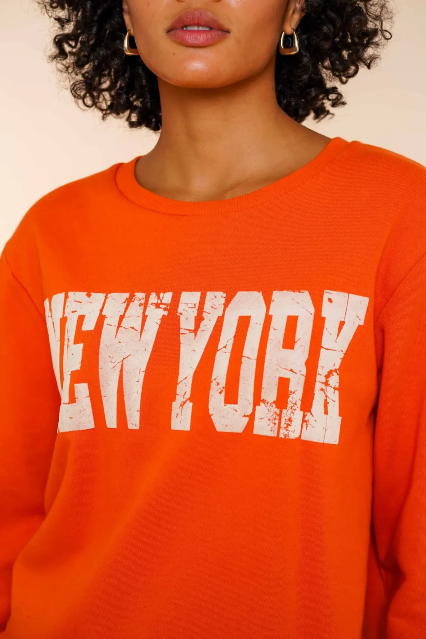 Truien & Vesten*Geisha Fashion Geisha Dames Oranje New York Sweater 42606-41 bruin