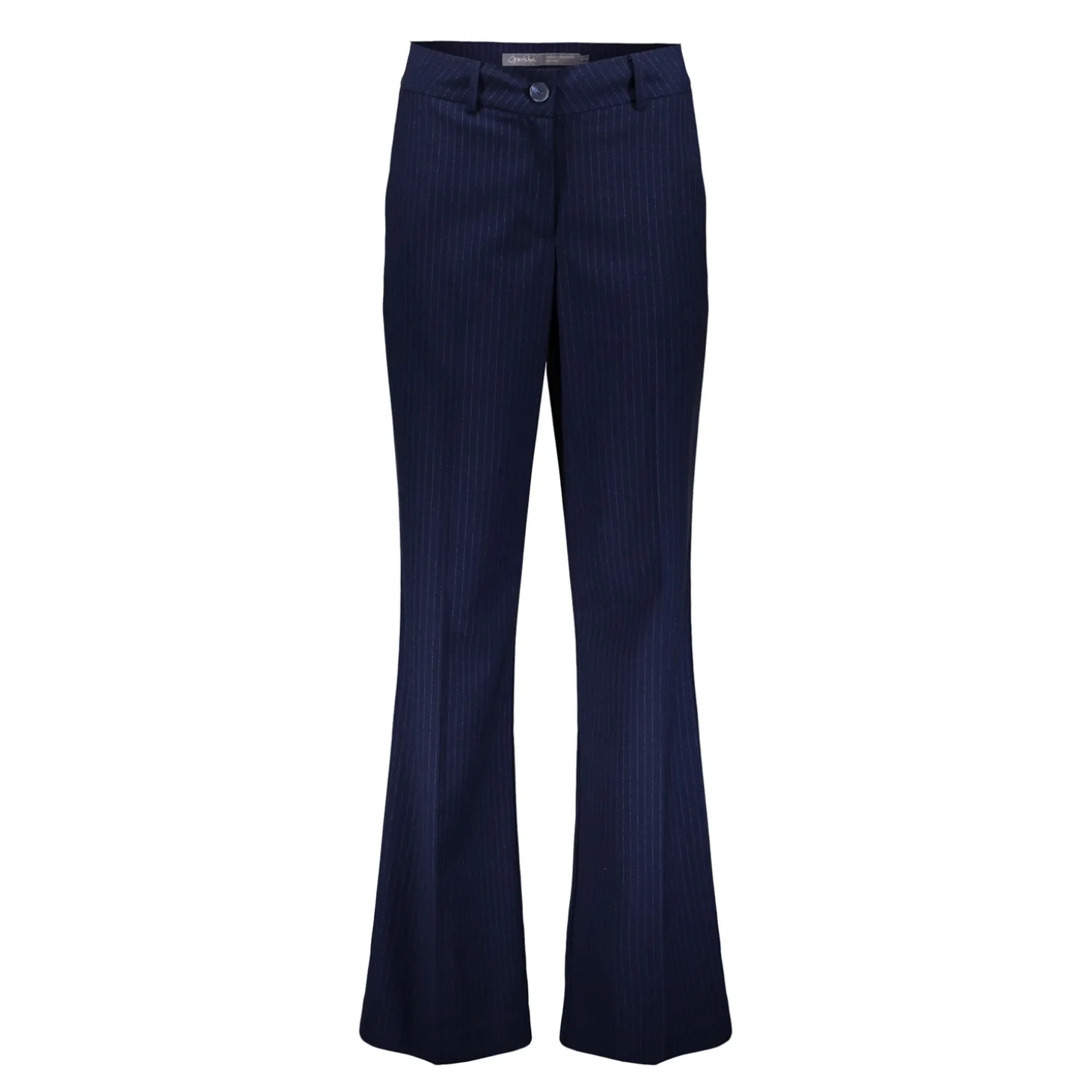 Broeken | Denim*Geisha Fashion Geisha Dames Pantalon Met Pinstripe 41543-10 indigo