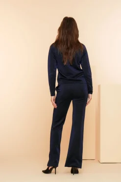 Broeken*Geisha Fashion Geisha Dames Pantalon Met Glitter 41560-43 zwart