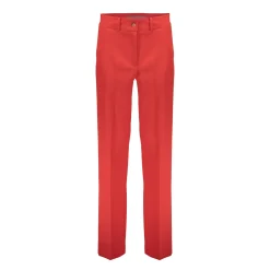 Broeken*Geisha Fashion Geisha Dames Regular Fit Pantalon 41635-32 rood