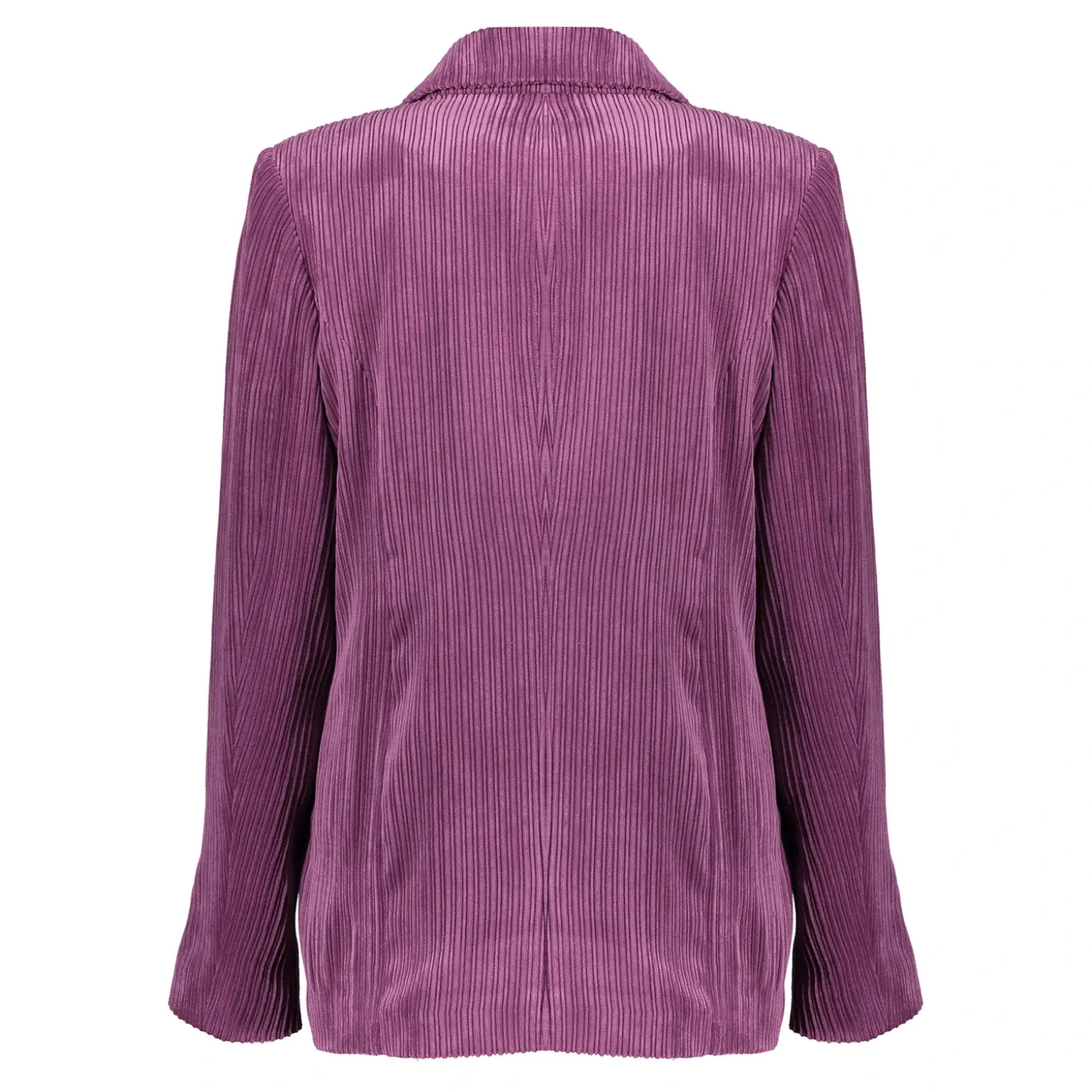 Jasjes & Blazers*Geisha Fashion Geisha Dames Ribfluwelen Blazer 45518-10 paars