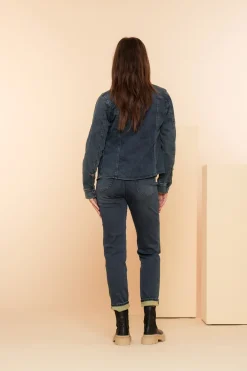 Broeken | Denim*Geisha Fashion Geisha Dames Slim Fit Jeans 41520-10 mid blue denim