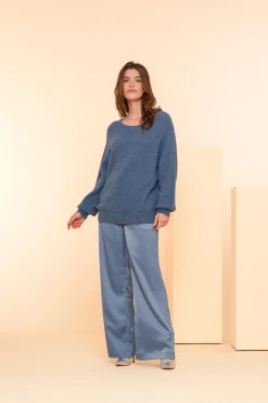 Truien & Vesten*Geisha Fashion Geisha Dames Stijlvolle Trui 44584-70 blue