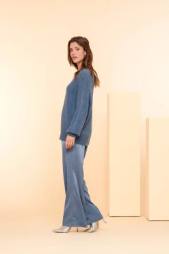 Truien & Vesten*Geisha Fashion Geisha Dames Stijlvolle Trui 44584-70 blue