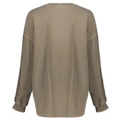 Truien & Vesten*Geisha Fashion Geisha Dames Sweat Boxy Trui 43500-10 sand