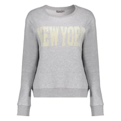 Truien & Vesten*Geisha Fashion Geisha Dames Sweater New York 42609-41 grey melange