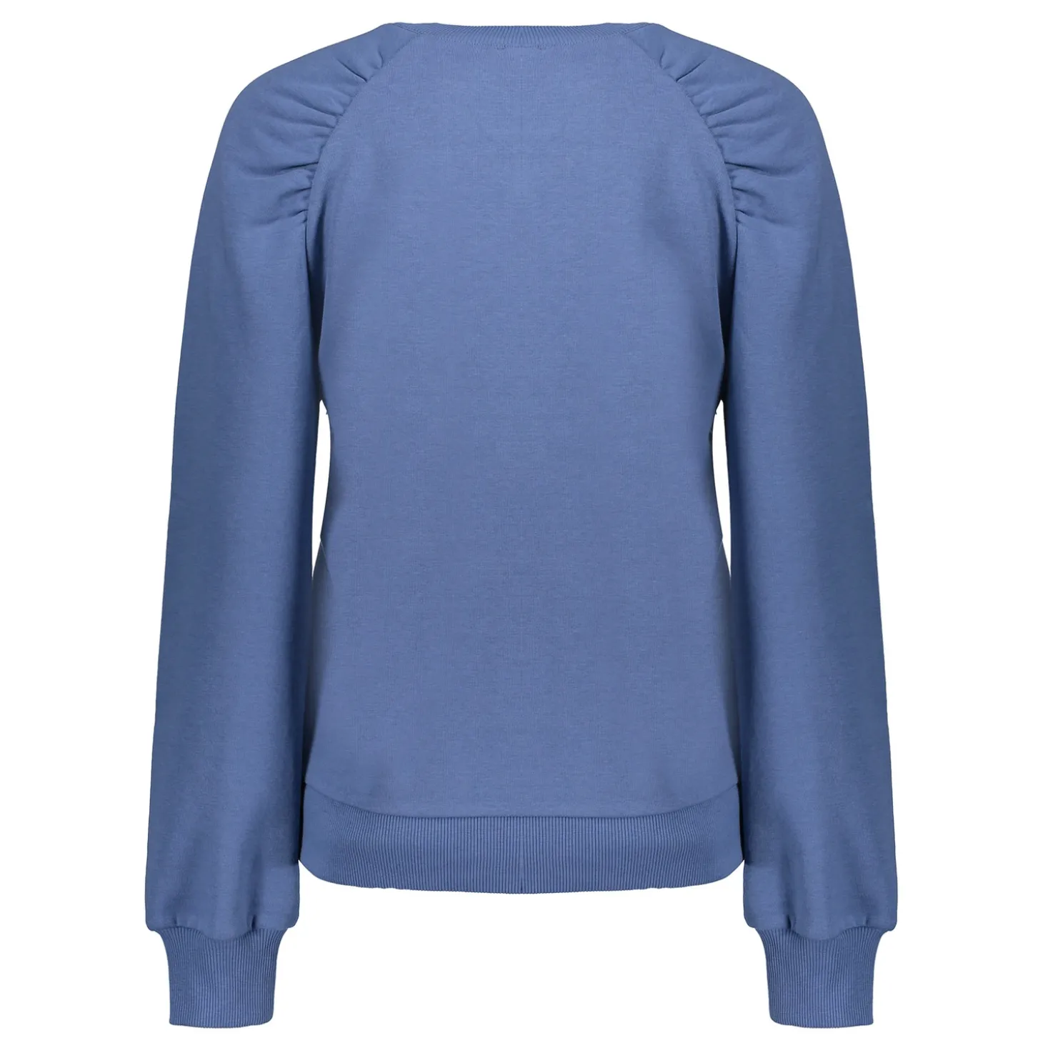 Truien & Vesten*Geisha Fashion Geisha Dames Sweatshirt Met Plooien 42600-41 blue