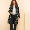 Jasjes & Blazers*Geisha Fashion Geisha Dames Teddy Jas Met Letterprint 48590-16 zwart