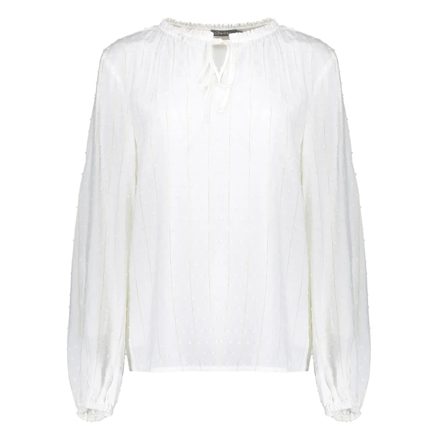 Tops & T-shirts*Geisha Fashion Geisha Dames Top Met Lurex 43635-26 off-white