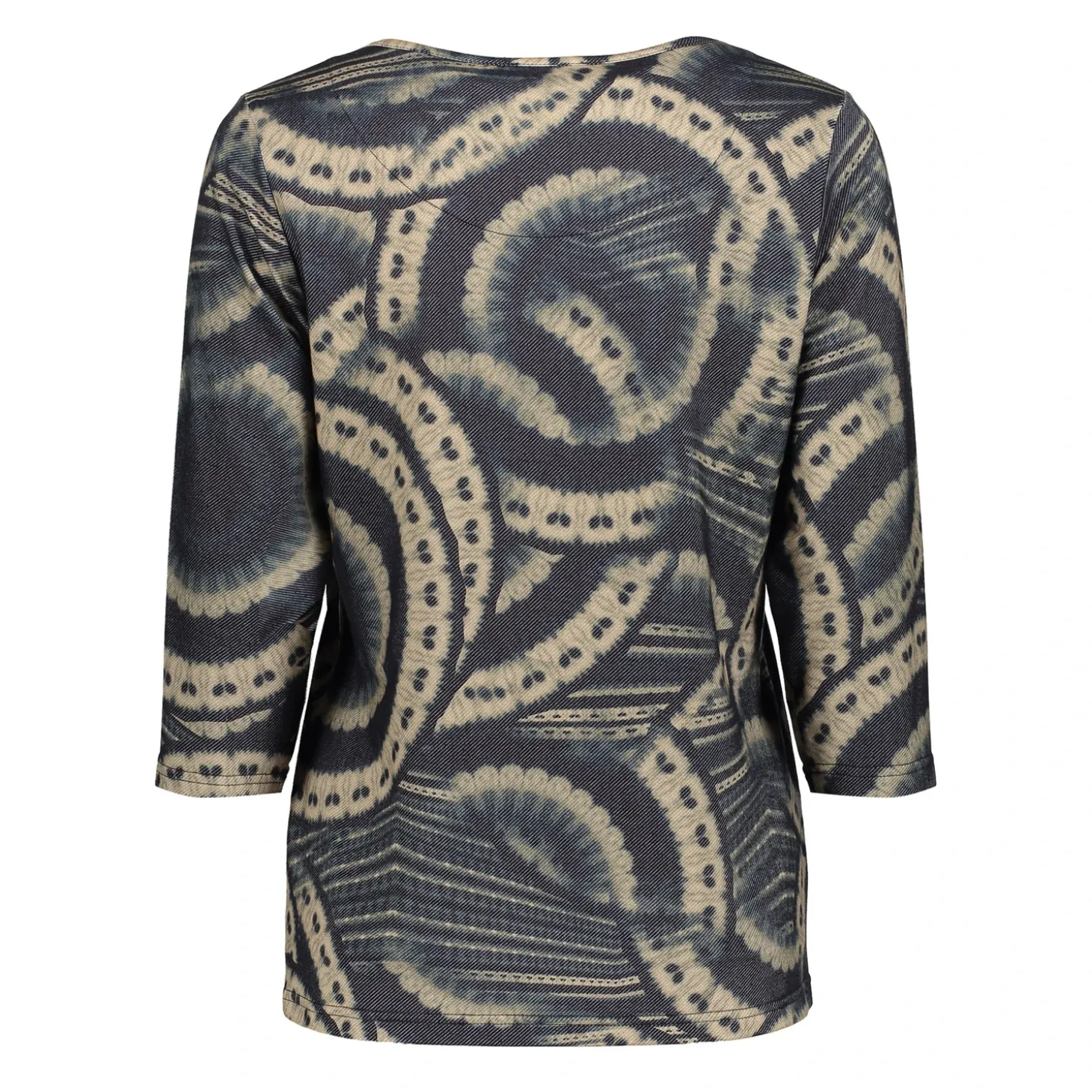 Tops & T-shirts*Geisha Fashion Geisha Dames Top Met Mandela Print 42654-20 navy