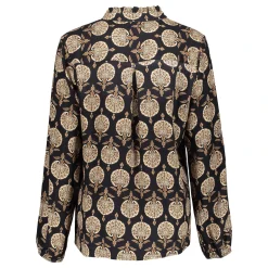 Tops & T-shirts*Geisha Fashion Geisha Dames Top Met Print 43561-70 zwart