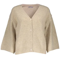 Truien & Vesten*Geisha Fashion Geisha Dames Vest Met Vlindermouw 44560-14 sand