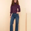 Broeken | Denim*Geisha Fashion Geisha Dames Vintage Flare Jeans 41517-10 blue denim stonewash