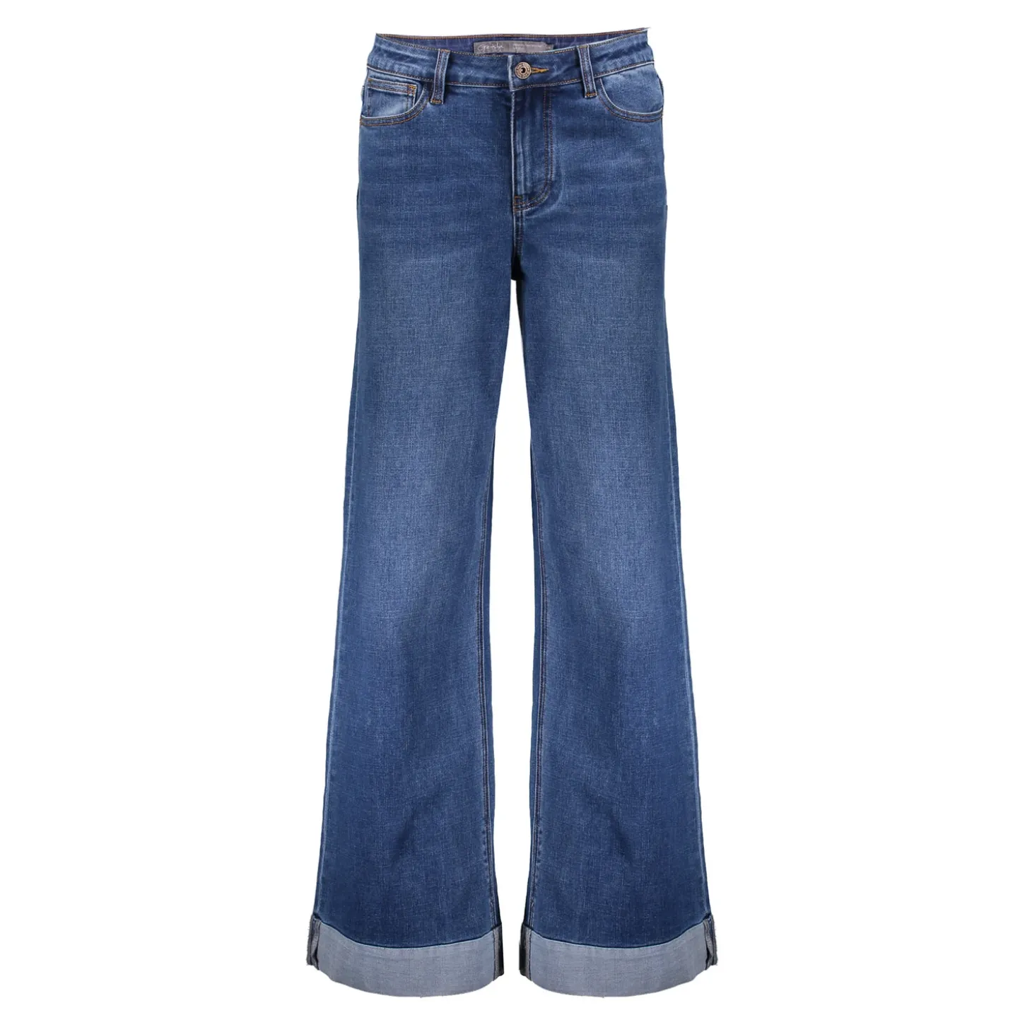 Broeken | Denim*Geisha Fashion Geisha Dames Vintage Flare Jeans 41517-10 blue denim stonewash