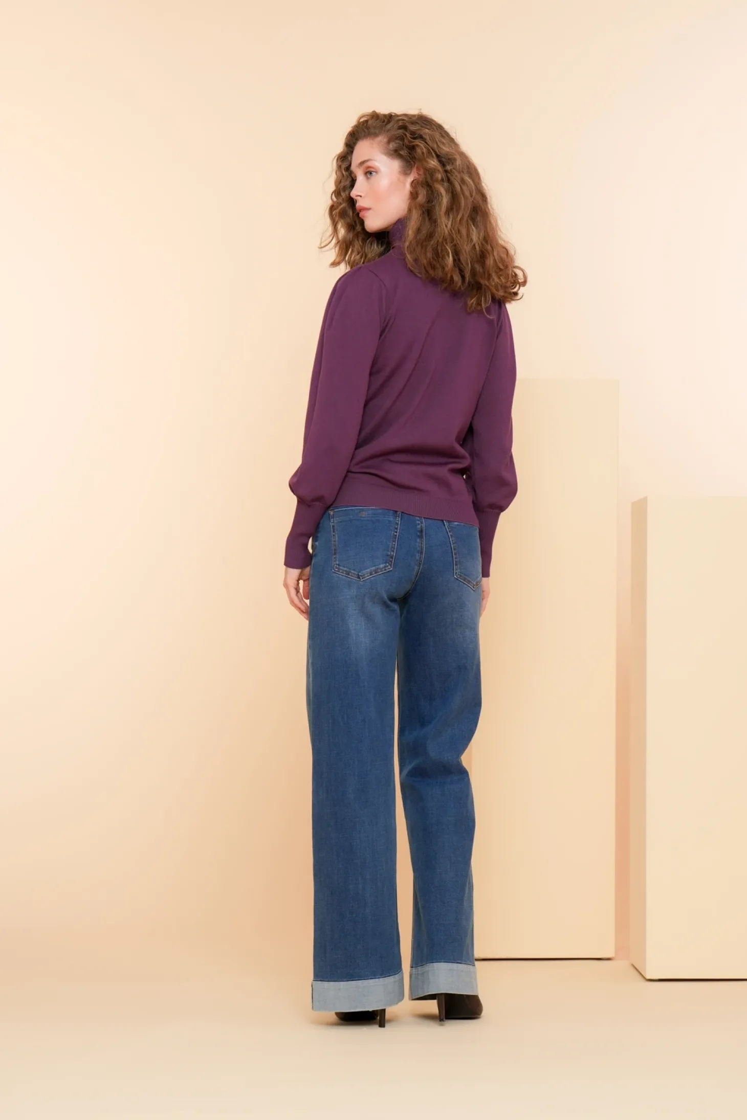 Broeken | Denim*Geisha Fashion Geisha Dames Vintage Flare Jeans 41517-10 blue denim stonewash