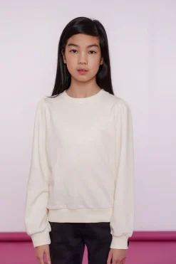 Truien & Vesten*Geisha Fashion Geisha Girls Basic Sweater Met Tekst 42609K-41 off-white