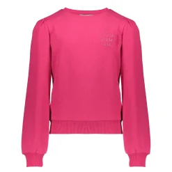 Truien & Vesten*Geisha Fashion Geisha Girls Basic Sweater Met Tekst 42609K-41 cerise