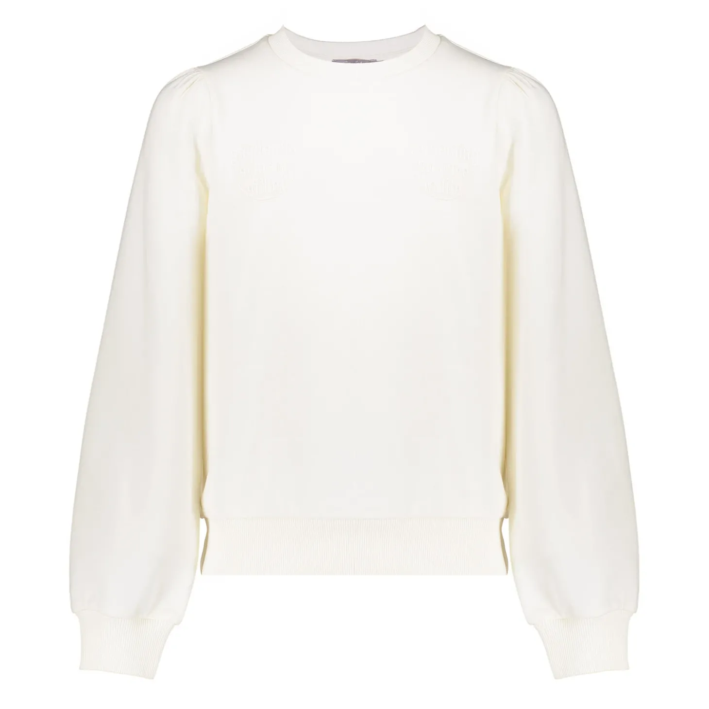 Truien & Vesten*Geisha Fashion Geisha Girls Basic Sweater Met Tekst 42609K-41 off-white